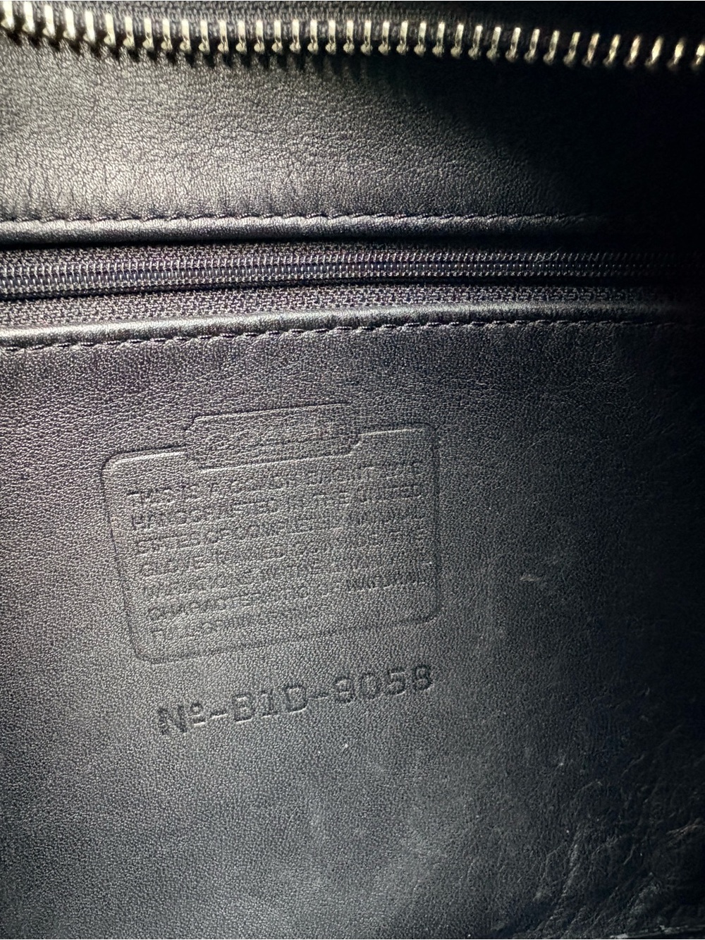 COACH Vintage Legacy Hobo Black Leather Nickel Shoulder Bag Handbag Purse 9058 - Picture 9 of 10